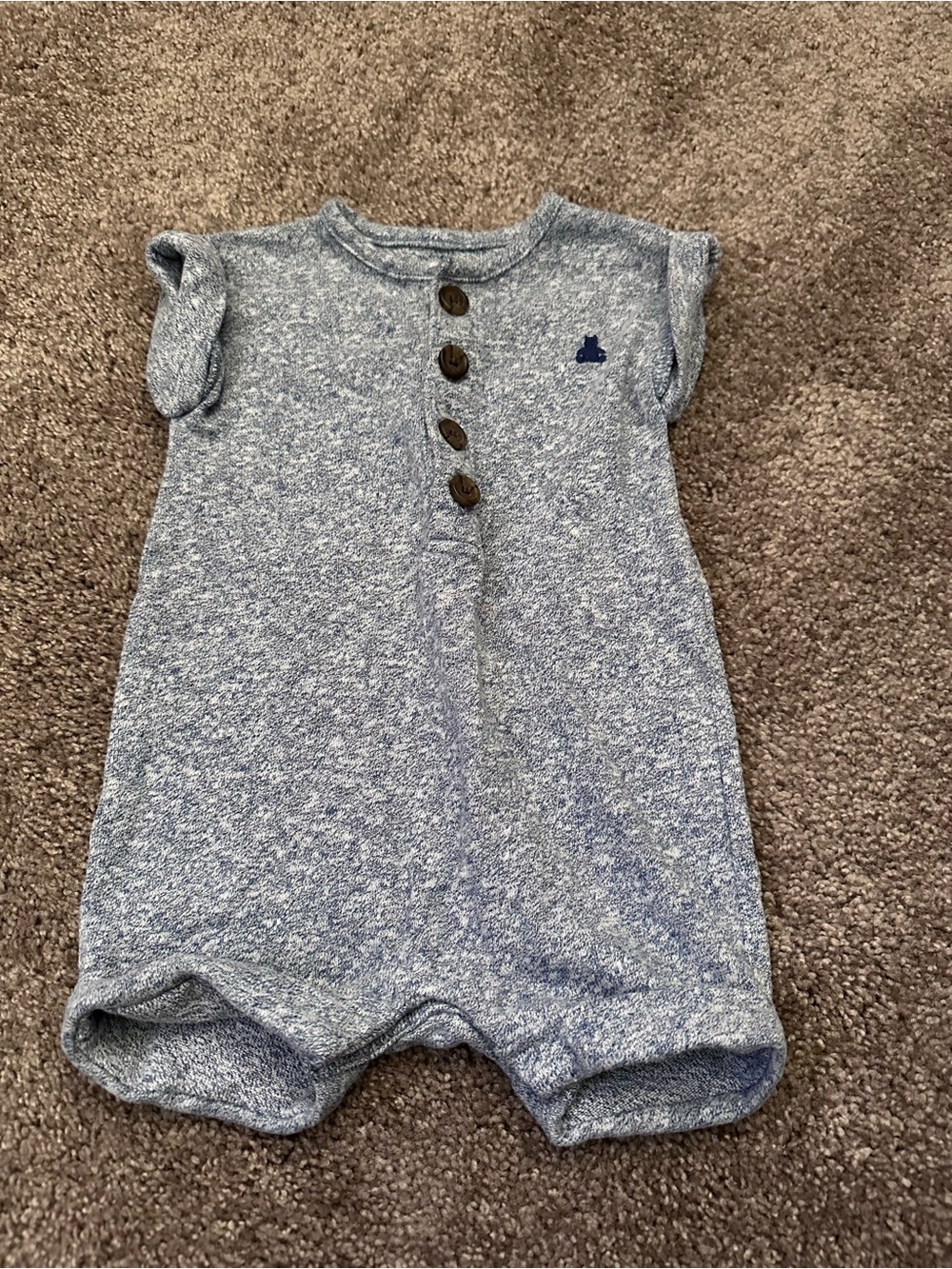 GAP Heathered Blue Baby Onesie